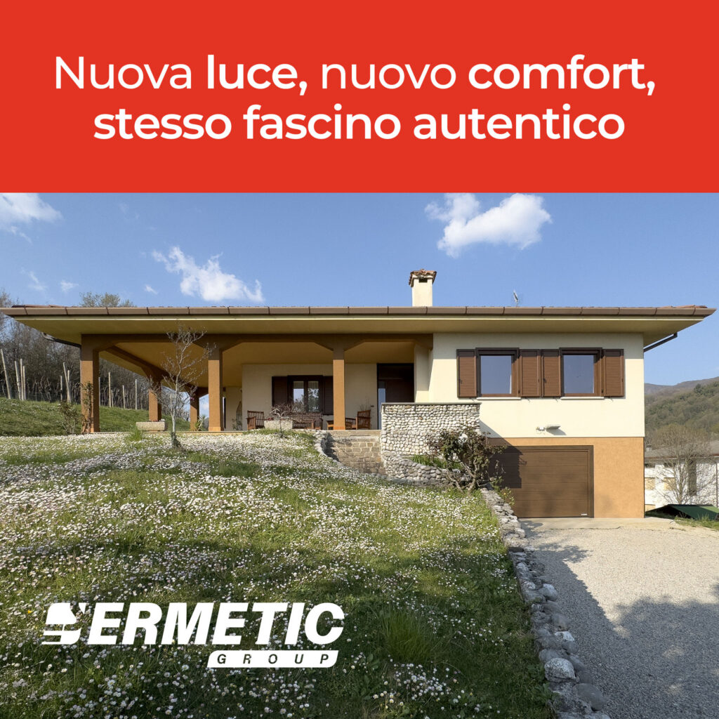 Nuovi serramenti in PVC sulle colline di Faedis: luce, panorama e stile senza manutenzione