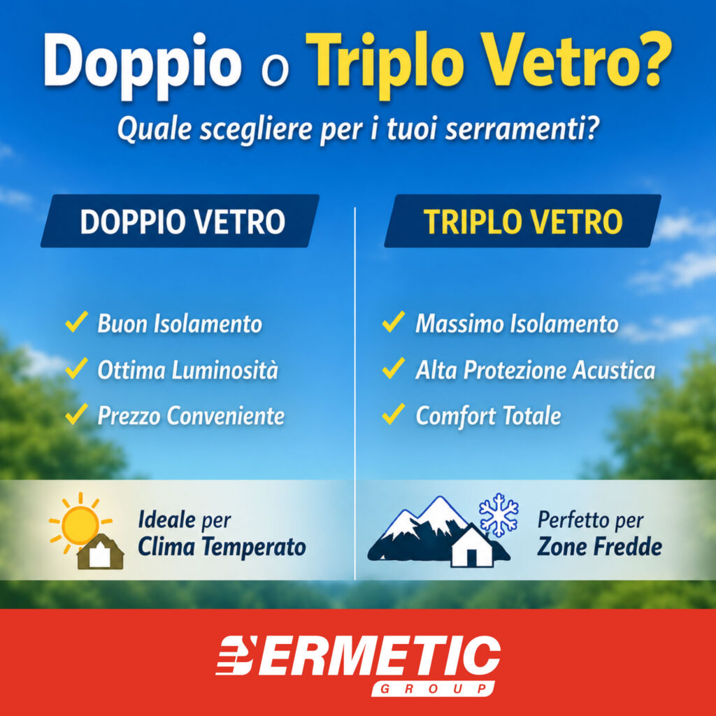 Doppio o triplo vetro? La guida per scegliere